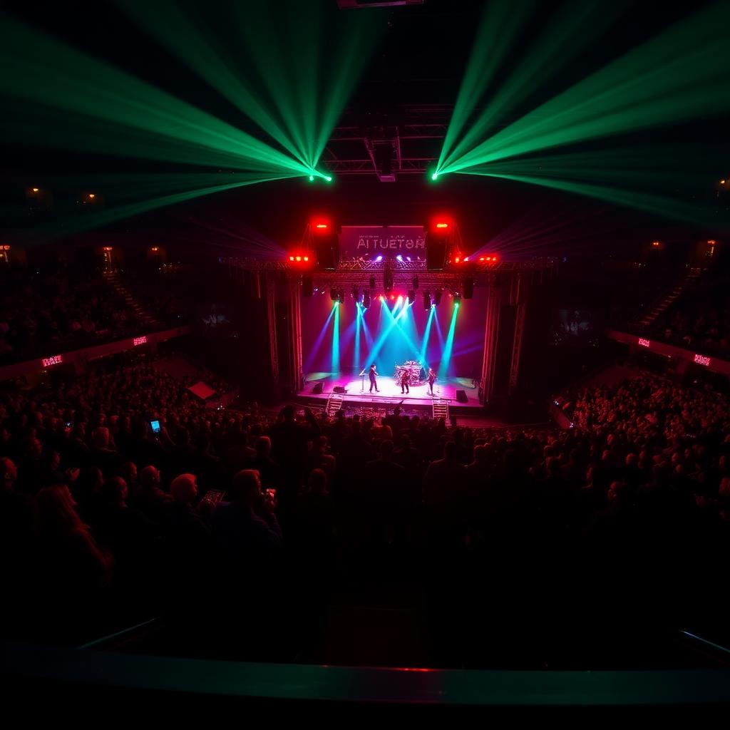 Approximate view of the stage from Balcony 1 at Northwind Theatre